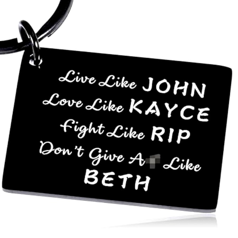 Yellowstone Black Keychain